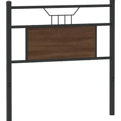 Tête de lit de remplacement chêne marron 80 cm bois d'ingénierie et acier vidaXL