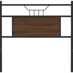Tête de lit de remplacement chêne marron 80 cm bois d'ingénierie et acier vidaXL