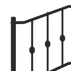 Tête de lit de remplacement métal noir 140 cm vidaXL