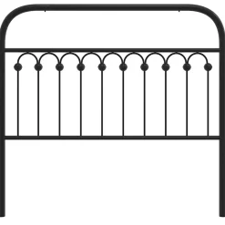 Tête de lit de remplacement métal noir 107 cm vidaXL