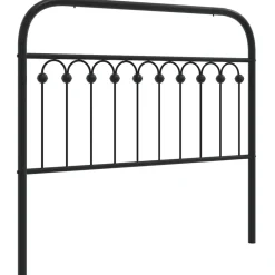 Tête de lit de remplacement métal noir 107 cm vidaXL
