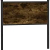 Tête de lit de remplacement chêne fumé 75 cm bois d'ingénierie et acier vidaXL
