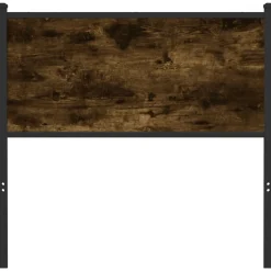 Tête de lit de remplacement chêne fumé 75 cm bois d'ingénierie et acier vidaXL