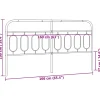 Tête de lit de remplacement métal noir 160 cm vidaXL