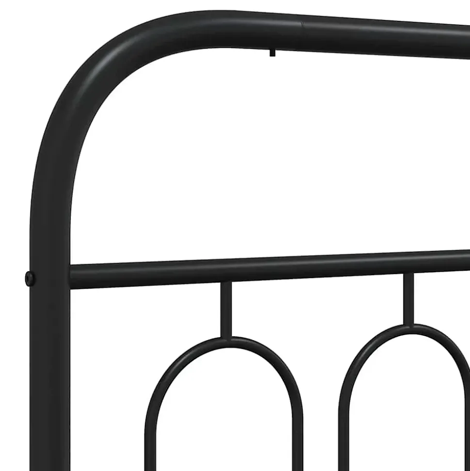 Tête de lit de remplacement métal noir 160 cm vidaXL