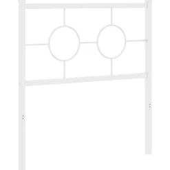 Tête de lit de remplacement métal blanc 80 cm vidaXL