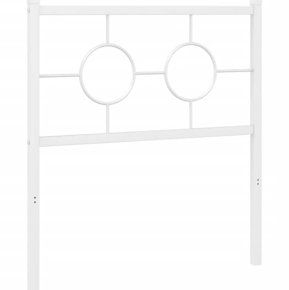 Tête de lit de remplacement métal blanc 80 cm vidaXL