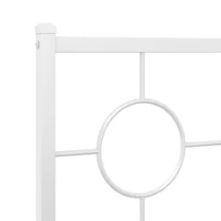 Tête de lit de remplacement métal blanc 80 cm vidaXL