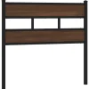 Tête de lit de remplacement chêne marron 75 cm acier et bois d'ingénierie vidaXL