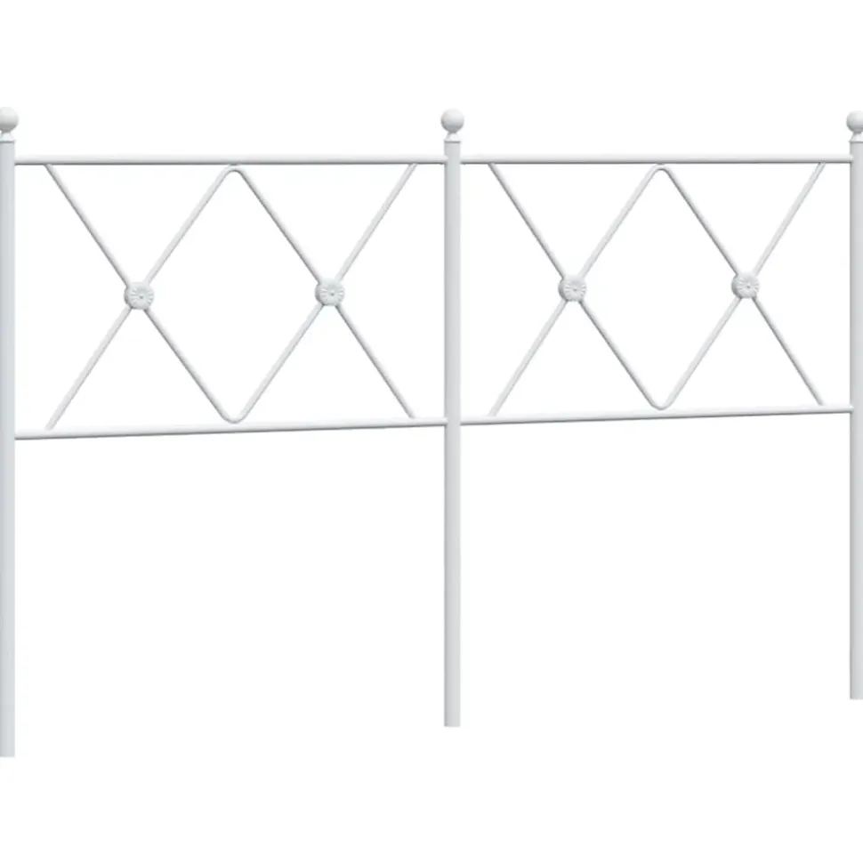 Tête de lit de remplacement métal blanc 137 cm vidaXL