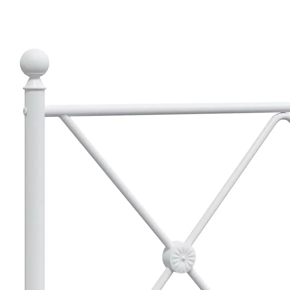 Tête de lit de remplacement métal blanc 137 cm vidaXL