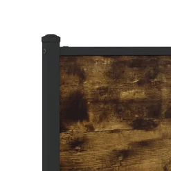 Tête de lit de remplacement chêne fumé 90 cm bois d'ingénierie et acier vidaXL