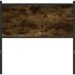 Tête de lit de remplacement chêne fumé 90 cm bois d'ingénierie et acier vidaXL