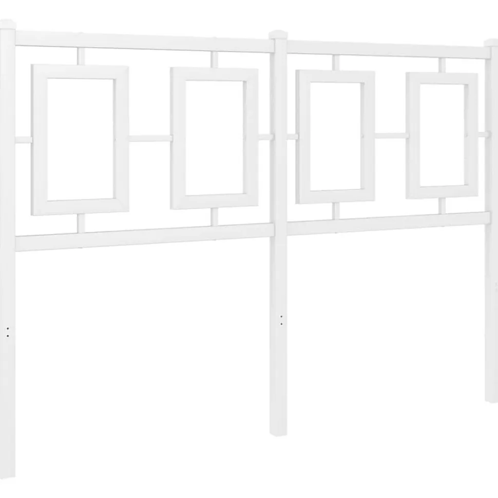 Tête de lit de remplacement métal blanc 120 cm vidaXL