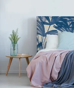 Tête de lit déhoussable Anni 180x110 cm Coloris Bleu