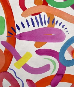 Tête de lit déhoussable Floating Colors 160x110 cm