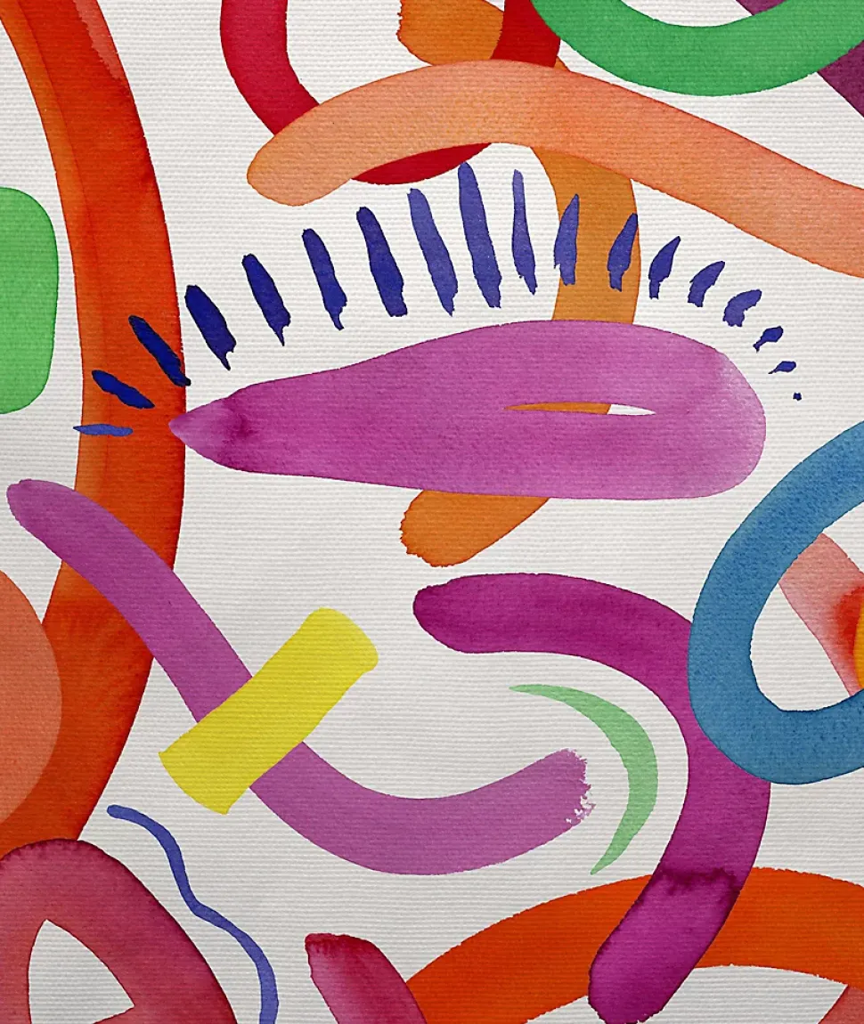 Tête de lit déhoussable Floating Colors 160x110 cm