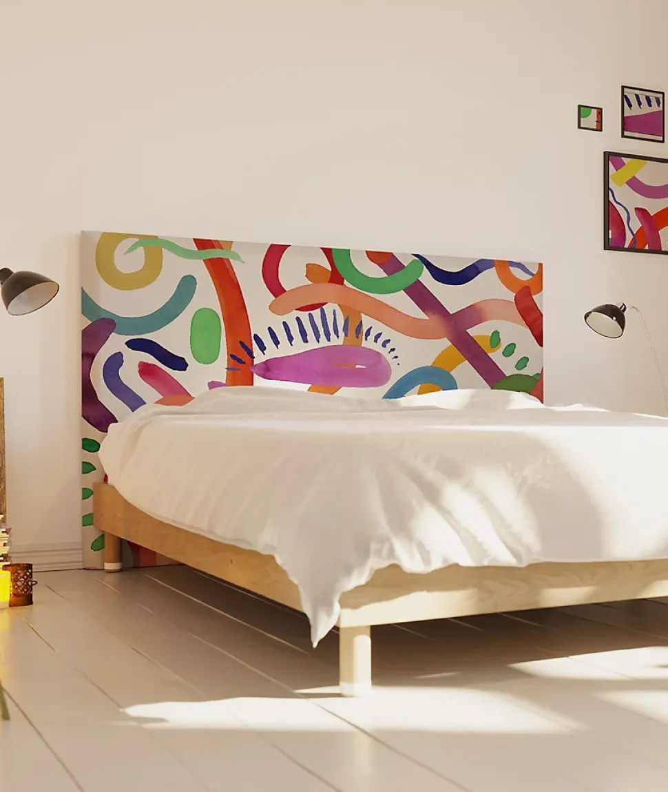 Tête de lit déhoussable Floating Colors 160x110 cm