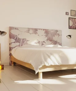 Tête de lit déhoussable Haku 160x110 cm Coloris Rose pâle