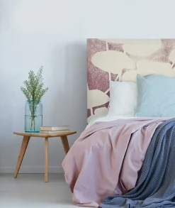 Tête de lit déhoussable Haku 180x110 cm Coloris Rose pâle