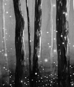 Tête de lit déhoussable Lucioles 140x110 cm Coloris Noir