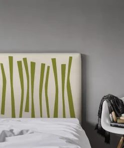 Tête de lit déhoussable Palissade 140x110 cm Coloris Vert