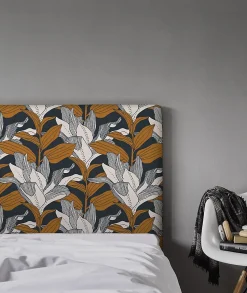 Tête de lit déhoussable Toni 160x110 cm Coloris Bleu