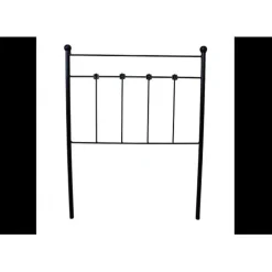 Tête de lit Ducal Forge pour lit 150 Noir 158x125x4. Matris