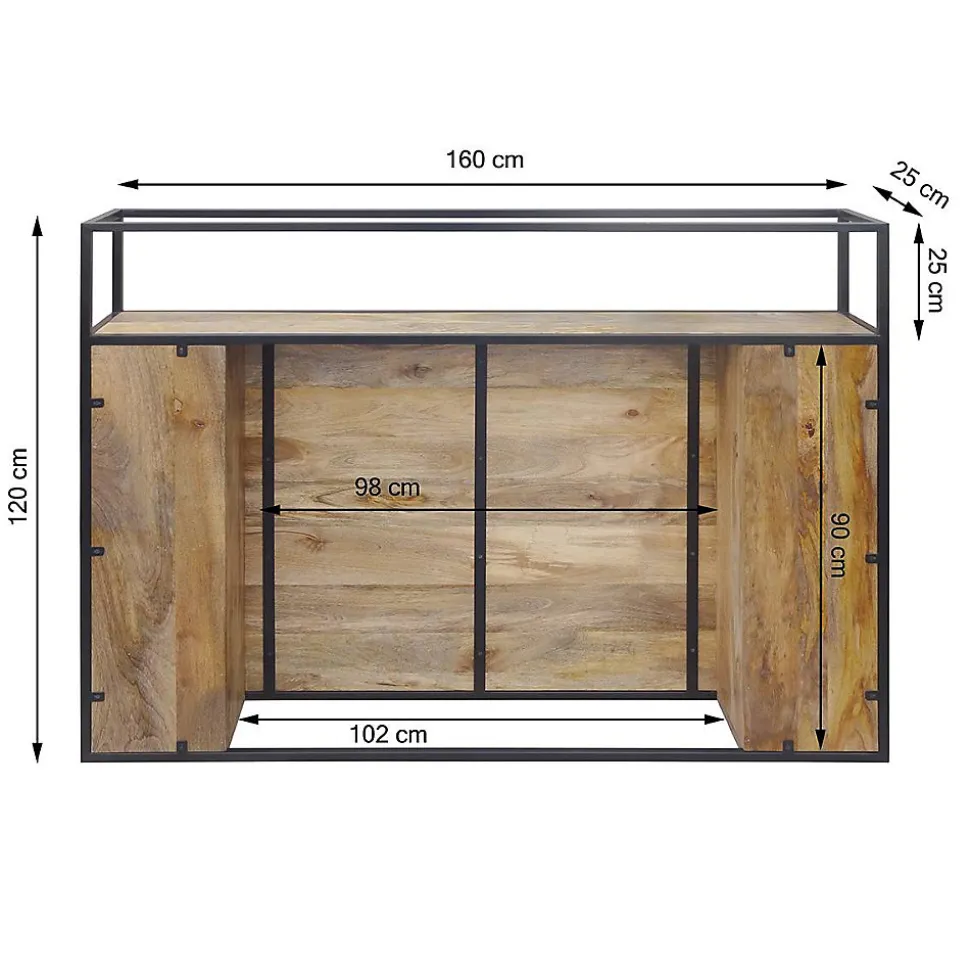 Tête de lit en bois de manguier 160 cm Armelle
