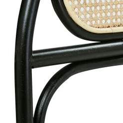 Tête de lit en cannage et rotin noir 160 cm
