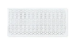 Tête de lit en MDF blanc décapé