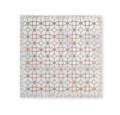 Tête de lit en MDF blanc décapé