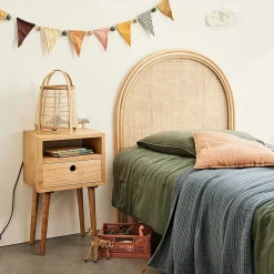 Tête de lit en rotin et cannage 90 cm
