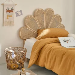 Tête de lit en rotin et cannage 90 cm