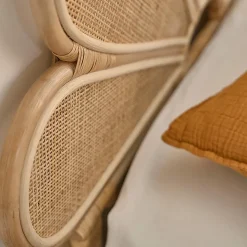 Tête de lit en rotin et cannage 90 cm