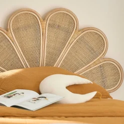 Tête de lit en rotin et cannage 90 cm