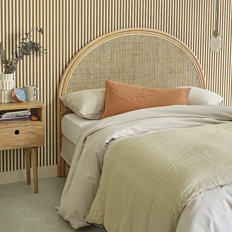 Tête de lit en rotin naturel 140 cm