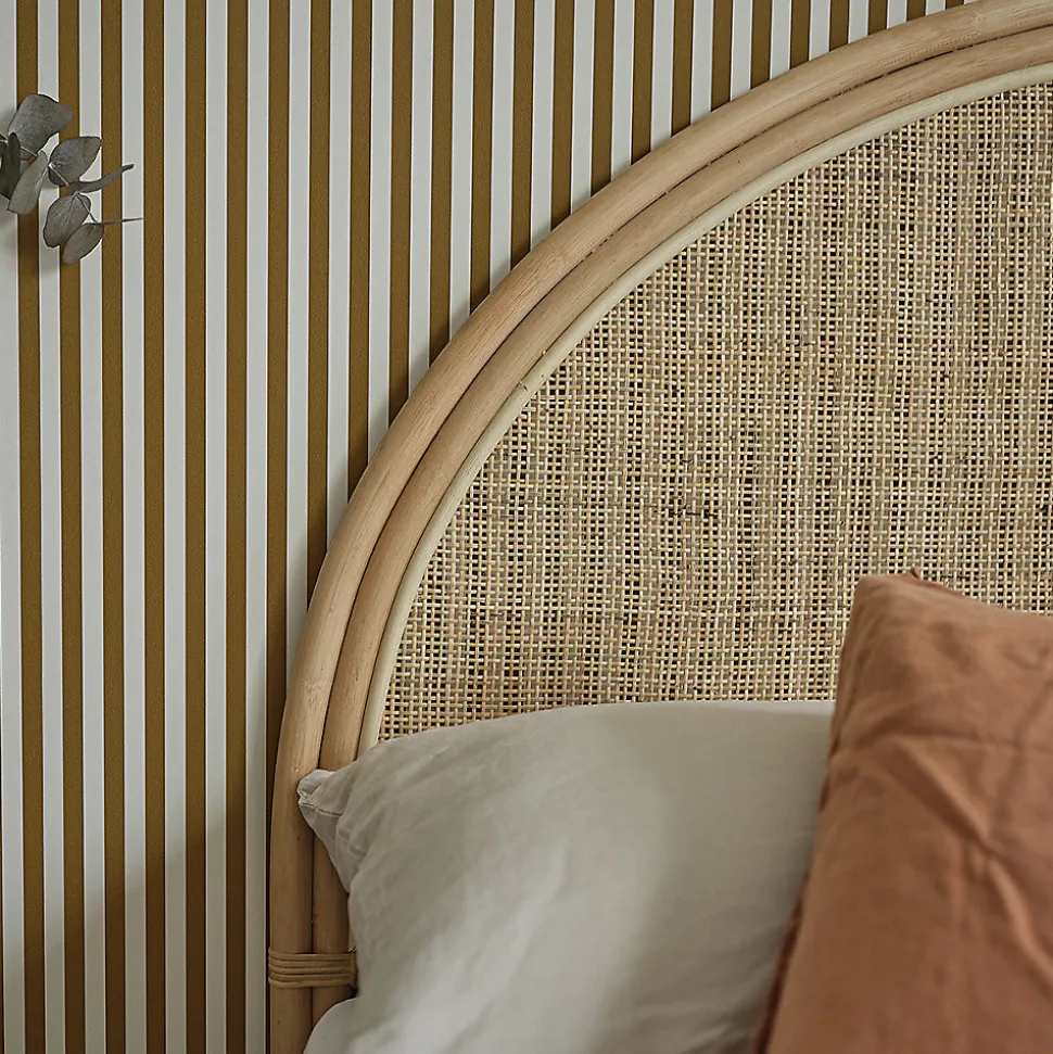 Tête de lit en rotin naturel 140 cm