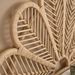 Tête de lit en rotin naturel 90 cm