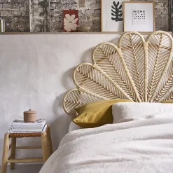 Tête de lit en rotin naturel 140 cm