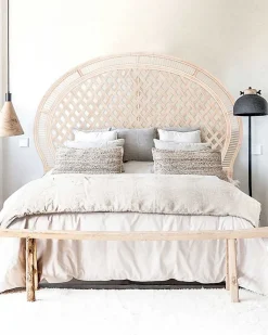 Tête de lit en rotin tressé - Uniqka