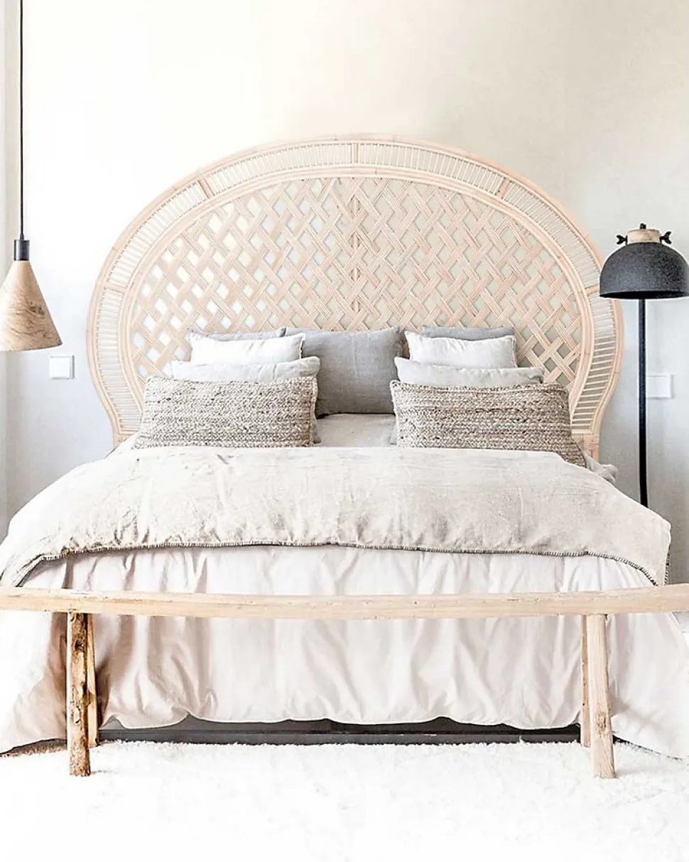 Tête de lit en rotin tressé - Uniqka