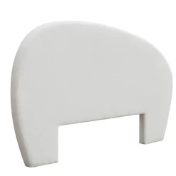 Tête de lit en tissu blanc l. 195 cm Homesight Lena