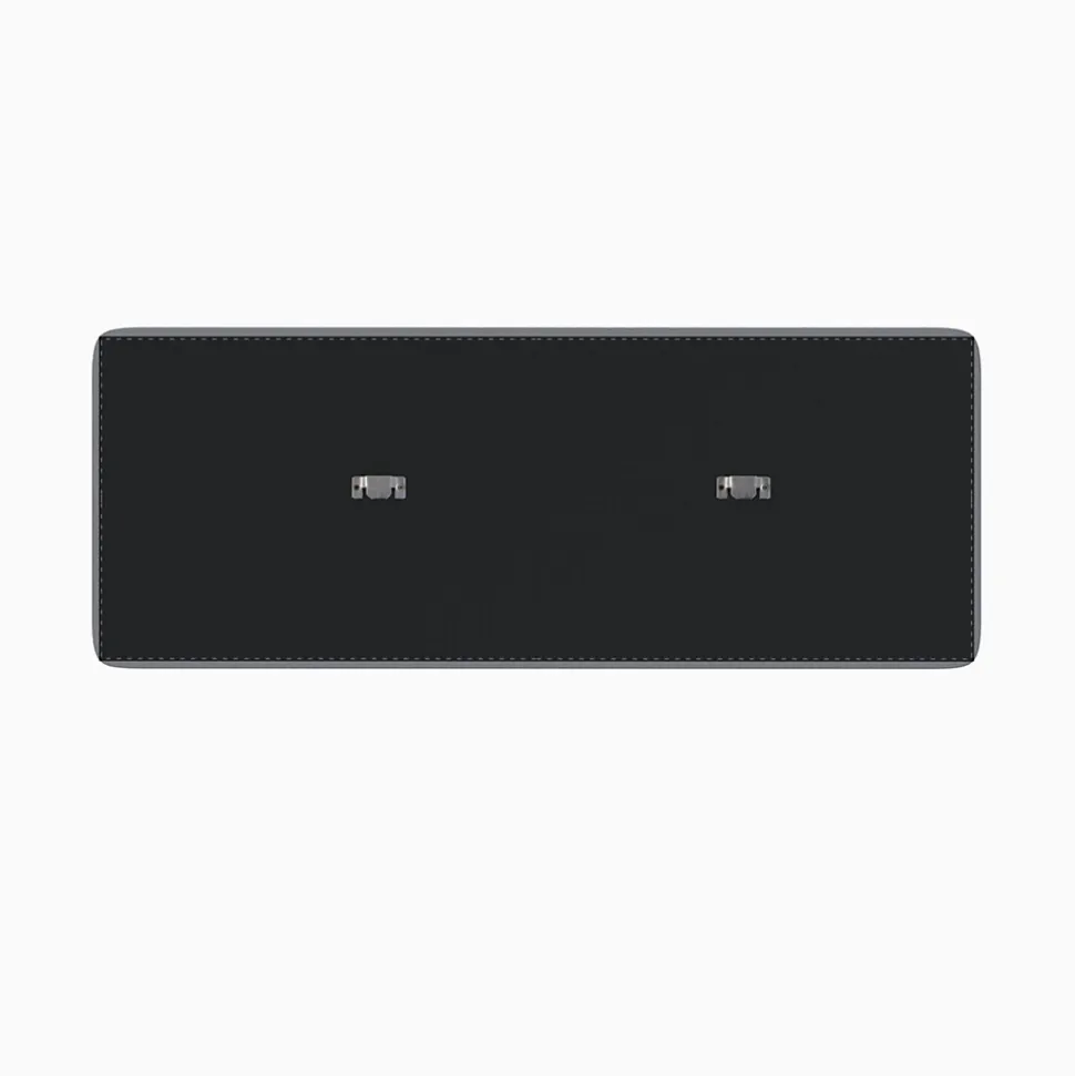 Tête de lit en tissu gris 140 cm - Katia