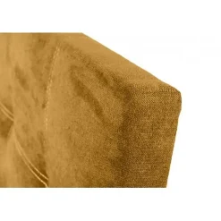 Tête de lit en tissu jaune Iris 90
