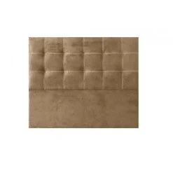 Tête de lit en tissu marron Iris 90