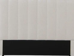 Tête de lit en tissu texturé "Val Thorens" Beige 140 cm