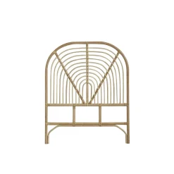 Tête de lit enfant arrondie en rotin 90 cm