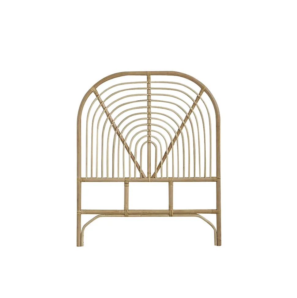 Tête de lit enfant arrondie en rotin 90 cm