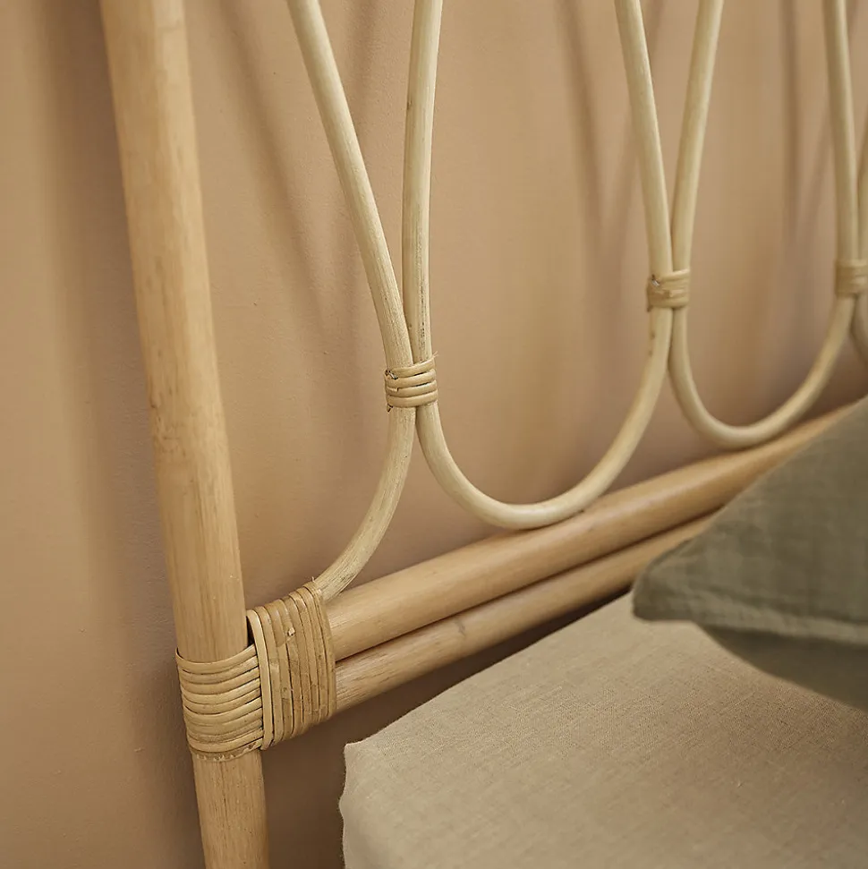 Tête de lit enfant en rotin 90 cm